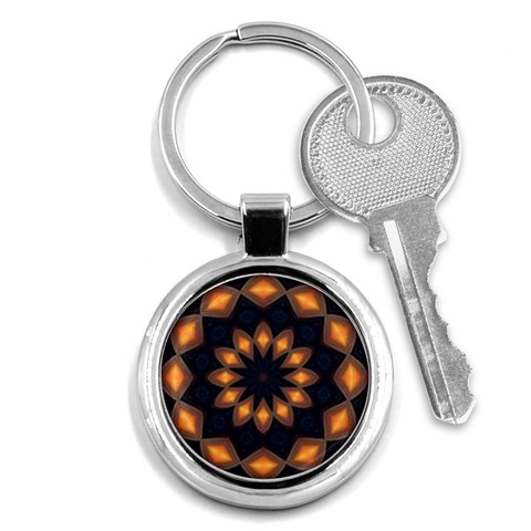 Warm Glow at Night Key Chain (Round) from ArtsNow.com Front