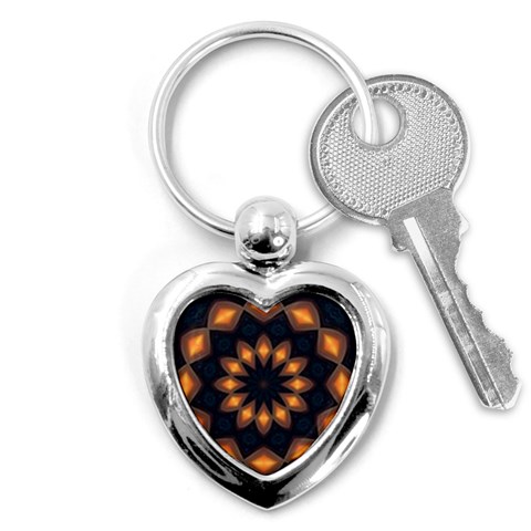 Warm Glow at Night Key Chain (Heart) from ArtsNow.com Front