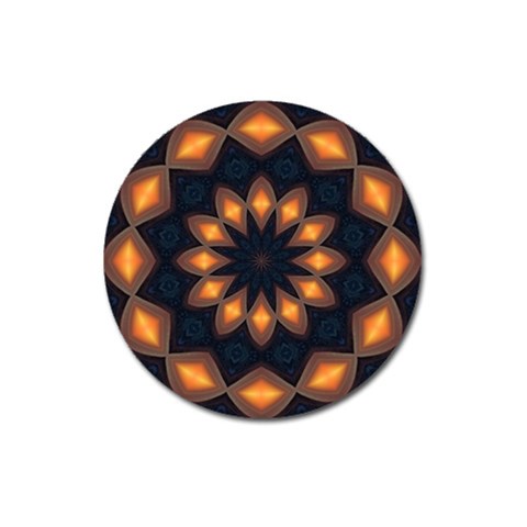 Warm Glow at Night Magnet 3  (Round) from ArtsNow.com Front