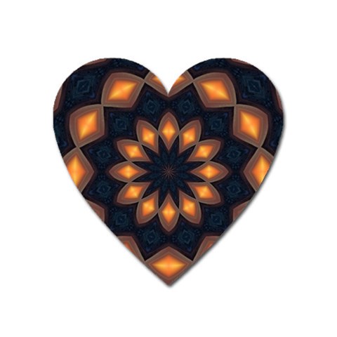 Warm Glow at Night Magnet (Heart) from ArtsNow.com Front