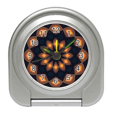 Warm Glow at Night Travel Alarm Clock from ArtsNow.com Front