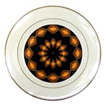 Warm Glow at Night Porcelain Plate