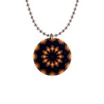 Warm Glow at Night 1  Button Necklace