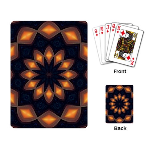 Warm Glow at Night Playing Cards Single Design from ArtsNow.com Back