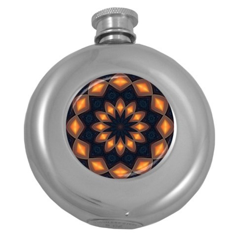 Warm Glow at Night Hip Flask (5 oz) from ArtsNow.com Front