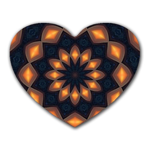 Warm Glow at Night Mousepad (Heart) from ArtsNow.com Front