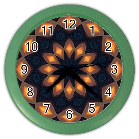 Warm Glow at Night Color Wall Clock from ArtsNow.com Front