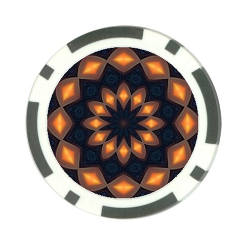 Warm Glow at Night Poker Chip Card Guard (10 pack) from ArtsNow.com Front