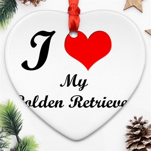 I Love Golden Retriever from ArtsNow.com Front