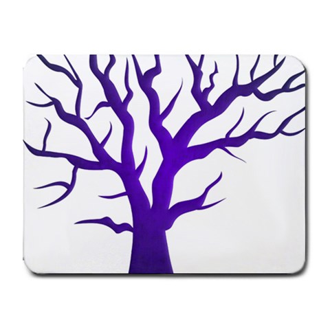 Dark Blue Night Tree Small Mousepad from ArtsNow.com Front