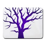 Dark Blue Night Tree Small Mousepad