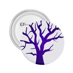 Dark Blue Night Tree 2.25  Button