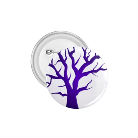 Dark Blue Night Tree 1.75  Button from ArtsNow.com Front