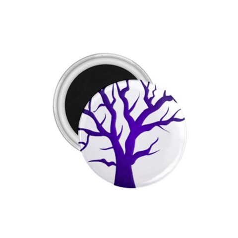 Dark Blue Night Tree 1.75  Magnet from ArtsNow.com Front