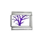 Dark Blue Night Tree Italian Charm (9mm)