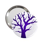 Dark Blue Night Tree 2.25  Handbag Mirror