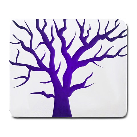 Dark Blue Night Tree Large Mousepad from ArtsNow.com Front