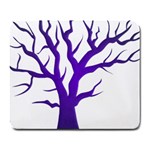 Dark Blue Night Tree Large Mousepad