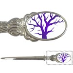 Dark Blue Night Tree Letter Opener