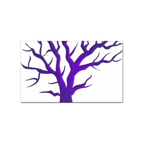 Dark Blue Night Tree Sticker (Rectangular) from ArtsNow.com Front