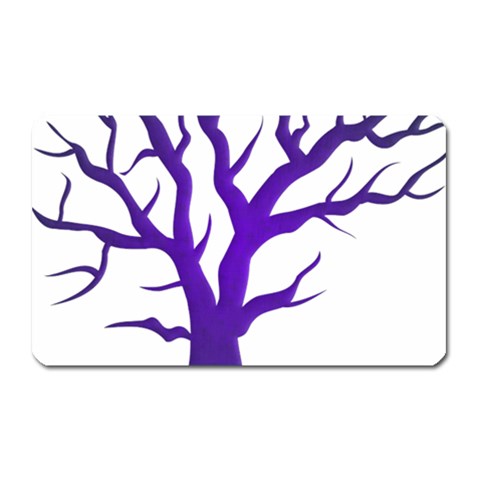 Dark Blue Night Tree Magnet (Rectangular) from ArtsNow.com Front