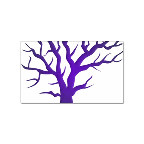 Dark Blue Night Tree Sticker Rectangular (100 pack) from ArtsNow.com Front