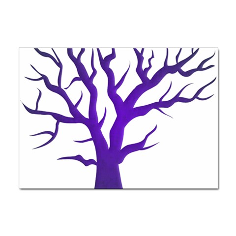 Dark Blue Night Tree Sticker A4 (10 pack) from ArtsNow.com Front