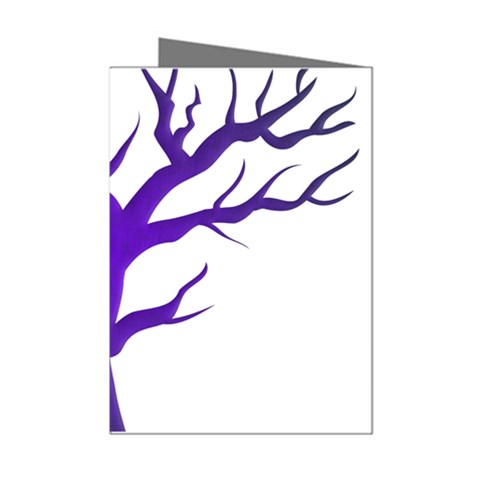 Dark Blue Night Tree Mini Greeting Cards (Pkg of 8) from ArtsNow.com Left