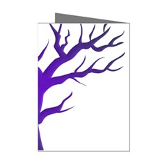 Dark Blue Night Tree Mini Greeting Cards (Pkg of 8) from ArtsNow.com Left