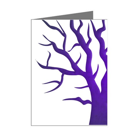 Dark Blue Night Tree Mini Greeting Cards (Pkg of 8) from ArtsNow.com Right