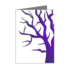 Dark Blue Night Tree Mini Greeting Cards (Pkg of 8) from ArtsNow.com Right