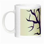 Dark Blue Night Tree Night Luminous Mug