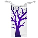 Dark Blue Night Tree Jewelry Bag