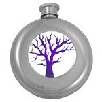 Dark Blue Night Tree Hip Flask (5 oz)