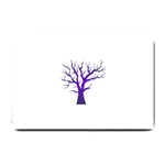 Dark Blue Night Tree Small Doormat