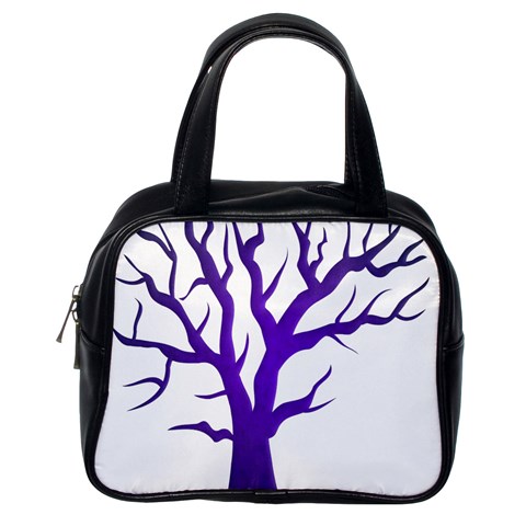 Dark Blue Night Tree Classic Handbag (Two Sides) from ArtsNow.com Back