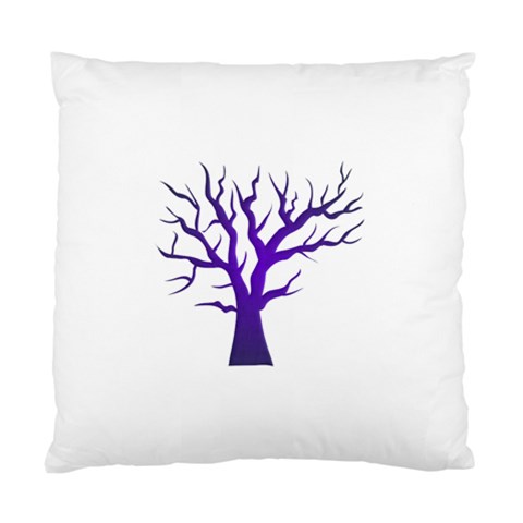 Dark Blue Night Tree Cushion Case (One Side) from ArtsNow.com Front