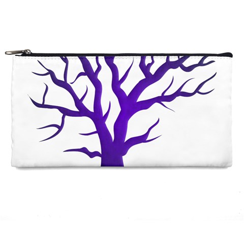 Dark Blue Night Tree Pencil Case from ArtsNow.com Front