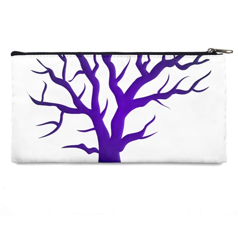 Dark Blue Night Tree Pencil Case from ArtsNow.com Back