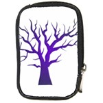 Dark Blue Night Tree Compact Camera Leather Case