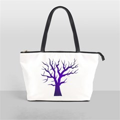 Dark Blue Night Tree Classic Shoulder Handbag from ArtsNow.com Front