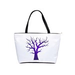 Dark Blue Night Tree Classic Shoulder Handbag