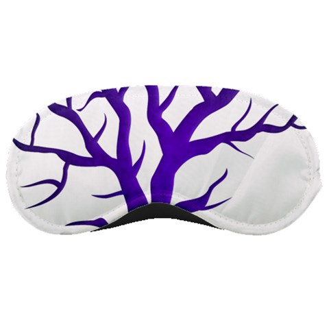 Dark Blue Night Tree Sleeping Mask from ArtsNow.com Front