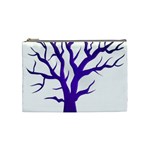 Dark Blue Night Tree Cosmetic Bag (Medium)