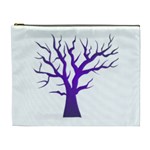 Dark Blue Night Tree Cosmetic Bag (XL)