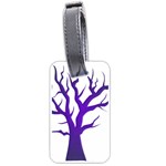 Dark Blue Night Tree Luggage Tag (one side)