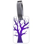 Dark Blue Night Tree Luggage Tag (two sides)