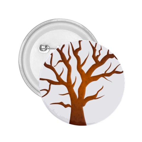 Dark Orange Night Tree 2.25  Button from ArtsNow.com Front