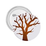 Dark Orange Night Tree 2.25  Button