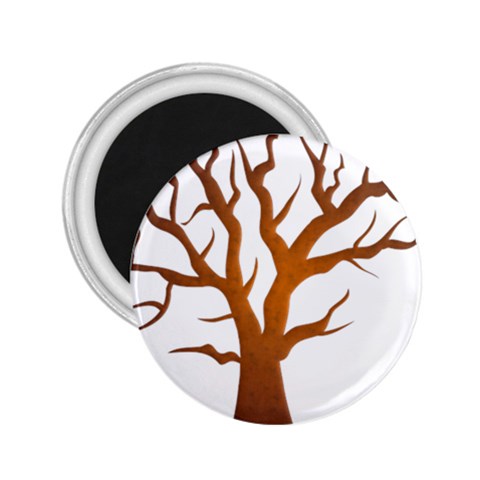 Dark Orange Night Tree 2.25  Magnet from ArtsNow.com Front